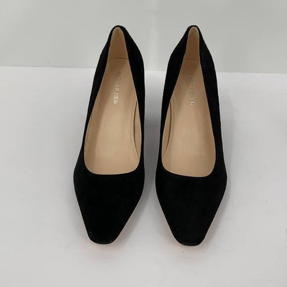 Marc Fisher Keri suede pumps shoe black chunky block heel new 7 - Picture 6 of 7